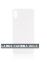 Vitre arrière Pour iPhone XS (No Logo / Large Camera Hole) - Argent