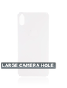 Vitre arrière Pour iPhone XS - Sans logo - Large Camera Hole - Argent