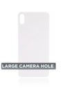 Vitre arrière Pour iPhone XS Max - Sans logo - Large Camera Hole - Argent