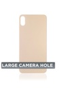 Vitre arrière Pour iPhone XS Max (No Logo / Large Camera Hole) - Or
