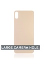 Vitre arrière Pour iPhone XS Max - Sans logo - Large Camera Hole - Or