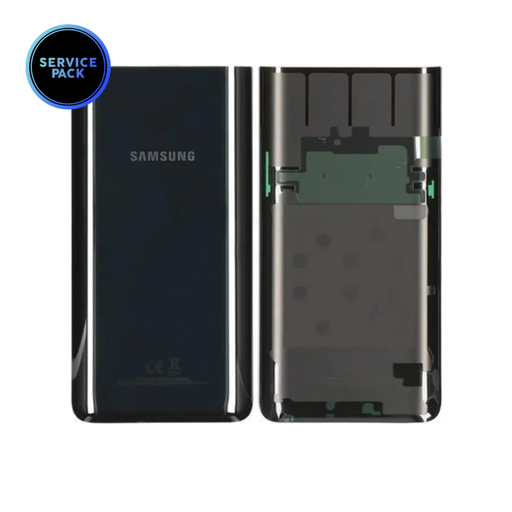 [GH82-20055A] Vitre arrière pour SAMSUNG A80 - A805F - SERVICE PACK - Noir