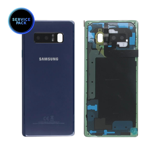 [GH82-14979B] Vitre arrière pour SAMSUNG Note 8 - N950F - SERVICE PACK - Bleu