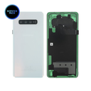 Vitre arrière pour SAMSUNG S10 Plus - G975 - SERVICE PACK - Blanc prisme