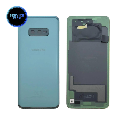 [GH82-18452E] Vitre arrière pour SAMSUNG S10e - G970F - SERVICE PACK - Vert Prisme