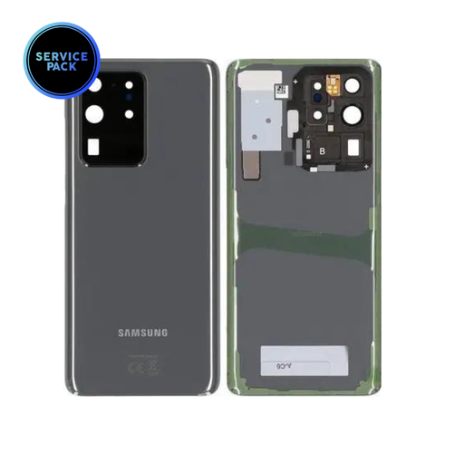 [GH82-22217B] Vitre arrière pour SAMSUNG S20 Ultra - G988 - SERVICE PACK - Gris