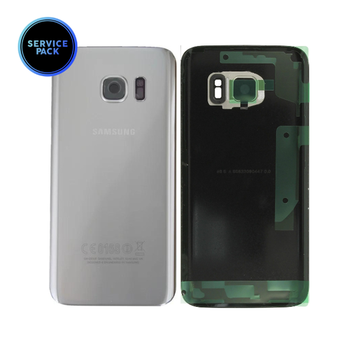 [GH82-11384B] Vitre arrière pour SAMSUNG S7 - G930F - SERVICE PACK - Argent