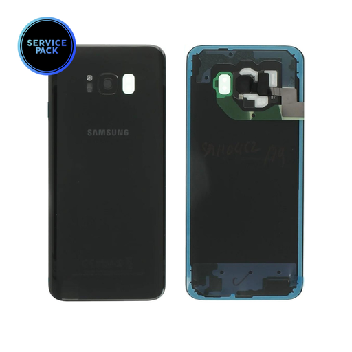 [GH82-14015A] Vitre arrière pour SAMSUNG S8 Plus - G955F - SERVICE PACK - Noir carbone