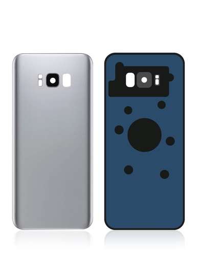 Vitre arrière avec lentille caméra pour SAMSUNG S8 - Argent