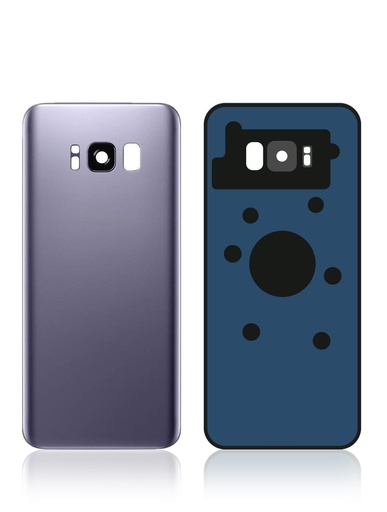 Vitre arrière avec lentille caméra compatible SAMSUNG S8 - Violet