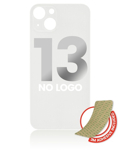 Vitre arrière pour iPhone 13 - Sans logo - Lumière stellaire