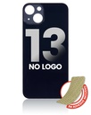 Vitre arrière pour iPhone 13 - Sans logo - Noir Minuit