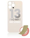 Vitre arrière compatible iPhone 13 Pro Max - Sans logo - Or