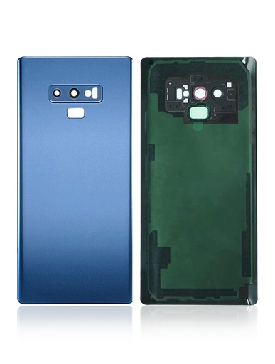 [107082012231] Vitre arrière compatible SAMSUNG Note 9 - N960F - Bleu - Sans logo