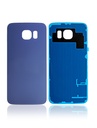 Vitre arrière compatible SAMSUNG S6 - G920F - Bleu - Sans logo