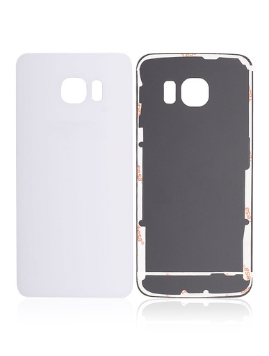 Vitre arrière pour SAMSUNG S6 Edge - G925F - Blanc - Sans logo