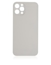 Vitre arrière pour iPhone 12 Pro (No Logo / Large Camera Hole) - Argent