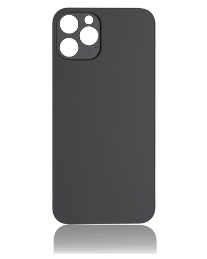 [107082082785] Vitre arrière pour iPhone 12 Pro - Sans logo - Large Camera Hole - Graphite