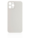 Vitre arrière pour iPhone 12 Pro Max - Sans logo - Large Camera Hole - Blanc