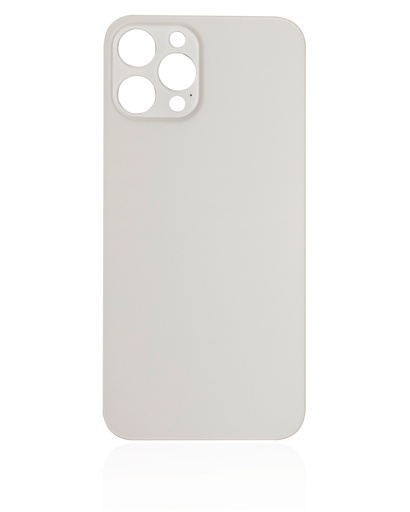 [107082082975] Vitre arrière pour iPhone 12 Pro Max (No Logo / Large Camera Hole) - Blanc