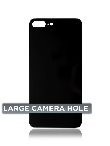 Vitre arrière pour iPhone 8 Plus - Sans logo - Large Camera Hole - Gris sidéral