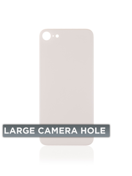 Vitre arrière pour iPhone 8 Plus - Sans logo - Large Camera Hole - Or