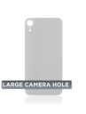 Vitre arrière pour iPhone XR - Sans logo - Large Camera Hole - Blanc