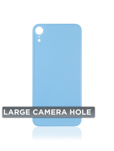 [202232330240001] Vitre arrière pour iPhone XR (No Logo / Large Camera Hole) - Bleu
