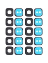 Lot de 10 lentilles caméra arrière - Verre seul - pour SAMSUNG S9 - G960F