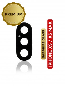 Lot de 10 lentilles caméra arrière - Verre seul - pour iPhone XS - XS Max - Mix couleurs - Saphir véritable - Premium