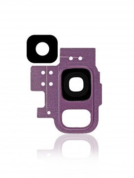 [107082013186] Vitre caméra arrière (avec châssis) pour SAMSUNG S9 - G960F - Violet