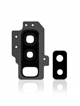 Lentille caméra arrière - avec support pour SAMSUNG S9 Plus - G965F - Noir