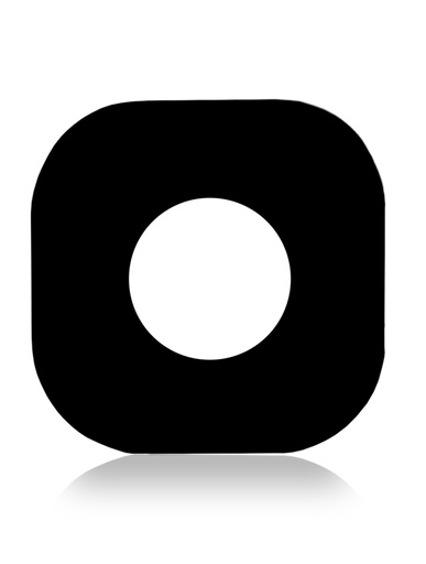 Lot de 10 lentilles vitre caméra arrière - verre seul - pour SAMSUNG S7 Edge - G935F - Noir - 