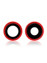 Lentille caméra arrière avec support pour iPhone 12 / 12 Mini - Set de 2 pièces (Aftermarket Plus) - Rouge