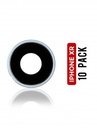 Lot de 10 lentilles caméra arrière avec support pour iPhone XR - Bleu - 