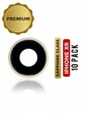 Lot de 10 lentilles caméra arrière avec support pour iphone XR - Jaune - Saphir véritable - Premium