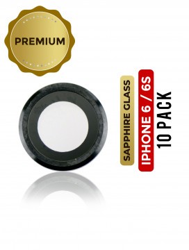 Lot de 10 lentilles caméra arrière avec support pour iPhone 7 Plus - Saphir véritable - Premium