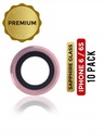 Lot de 10 lentilles caméra arrière pour iphone 6 - 6S - Or Rose - Saphir véritable - Premium
