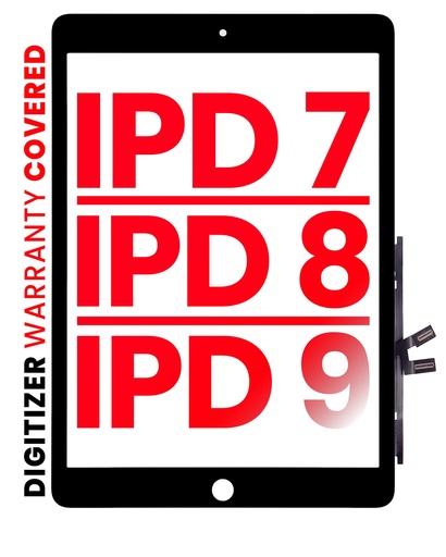 Vitre tactile pour iPad 72019-iPad 82020-iPad 9 2021 - XO7 - Noir
