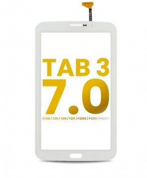 [107082013601] Vitre tactile pour SAMSUNG Tab 3 T211-T215 - 7' - Blanche