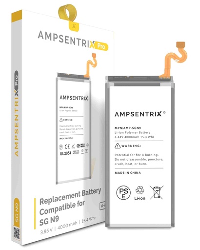[107082012230] Batterie compatible SAMSUNG Note 9 - N960F - AmpSentrix Pro