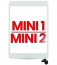Vitre tactile compatible pour iPad Mini 1 / iPad Mini 2 avec bouton Home - XO7 - Blanc