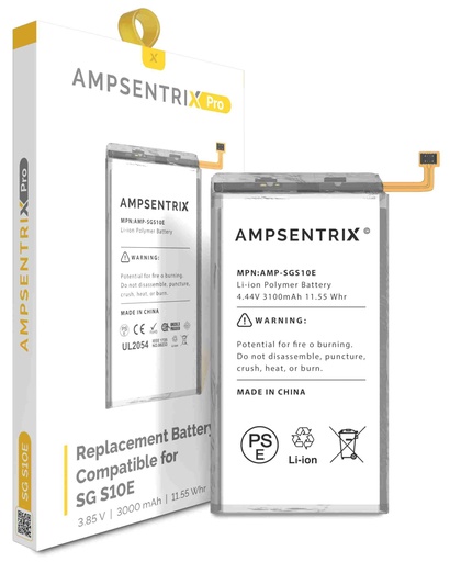 [107082020313] Batterie compatible SAMSUNG S10E - G970F - AmpSentrix Pro