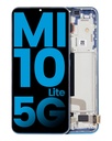 Bloc écran LCD avec châssis pour XIAOMI Mi 10 Lite 5G - Aftermarket Incell - Bleu Aurora