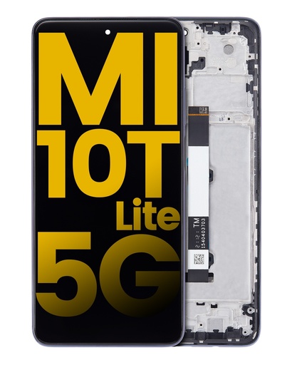 Bloc écran LCD avec châssis pour XIAOMI Mi 10T Lite 5G - Reconditionné - Bleu Atlantique