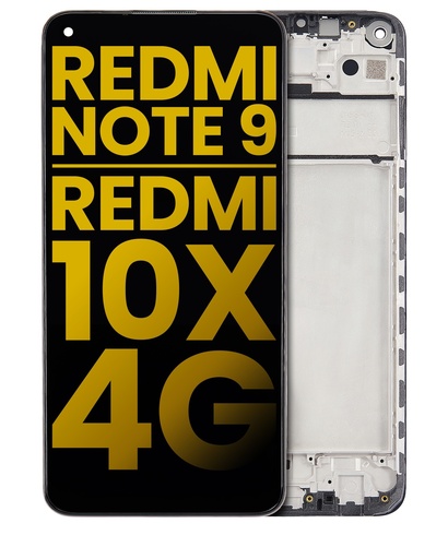 [107082114301] Bloc écran LCD avec châssis compatible XIAOMI Redmi Note 9  - Reconditionné - Toutes couleurs