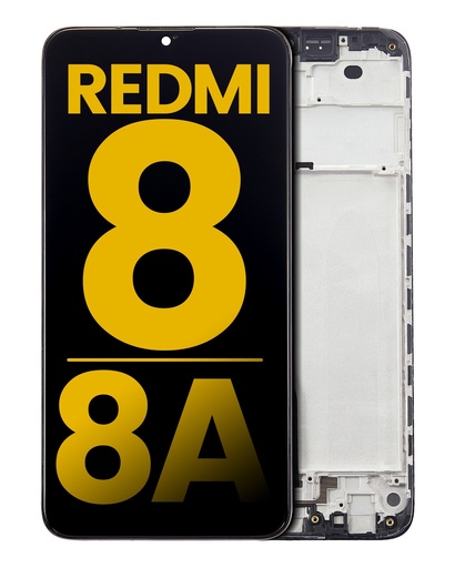 [107082115001] Bloc écran LCD avec châssis compatible Xiaomi Redmi 8 - 8A - Reconditionné - Toutes couleurs