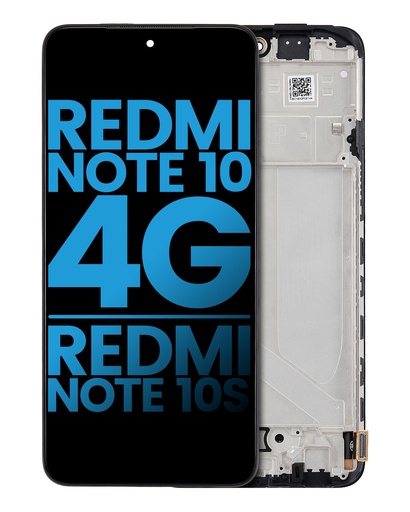 Bloc écran LCD avec châssis pour XIAOMI Redmi Note 10 4G - Note 10S - Aftermarket Incell - Toutes couleurs
