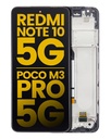 Bloc écran LCD avec châssis pour XIAOMI Redmi Note 10 5G - Poco M3 Pro 5G - Redmi Note 10T 5G - Reconditionné - Toutes couleurs