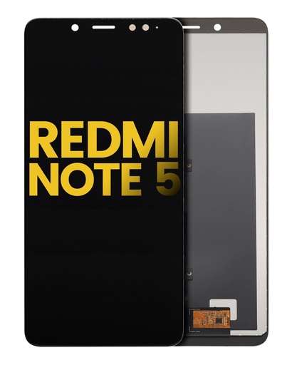[107082078801] Bloc écran LCD sans châssis pour Xiaomi Redmi Note 5 - Reconditionné - Noir